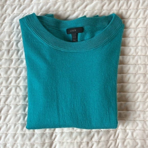 J. Crew Tippi Merino Teal Wool Sweater Size Small EUC - Picture 10 of 10